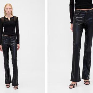NWT Low Rise Recycled Vegan Leather Pants 30/10S